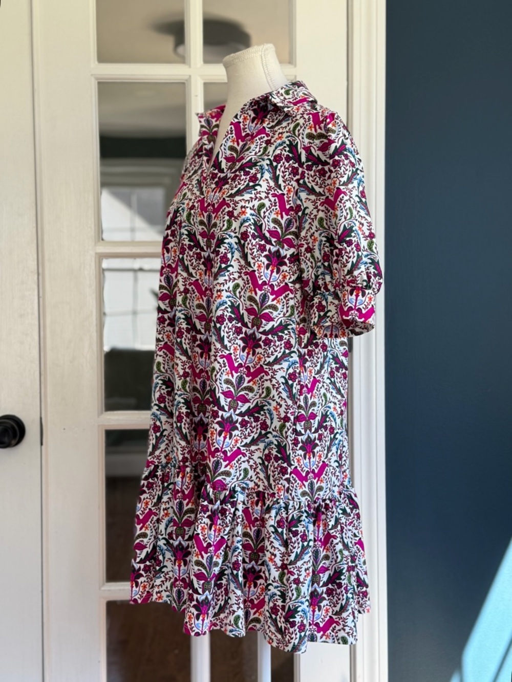 NWT Jude Connally Tierney Dress in Whimsy Hidden Rabbit Print | Size Small - Picture 11 of 16